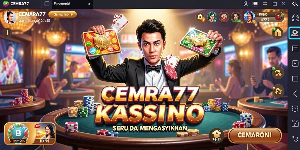 Tampilan gameplay Kasino yang menarik dalam CEMARA77.