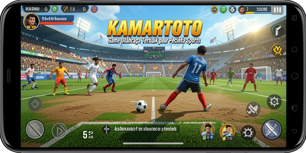 Screenshot gameplay KAMARTOTO yang menunjukkan aksi seru di lapangan.