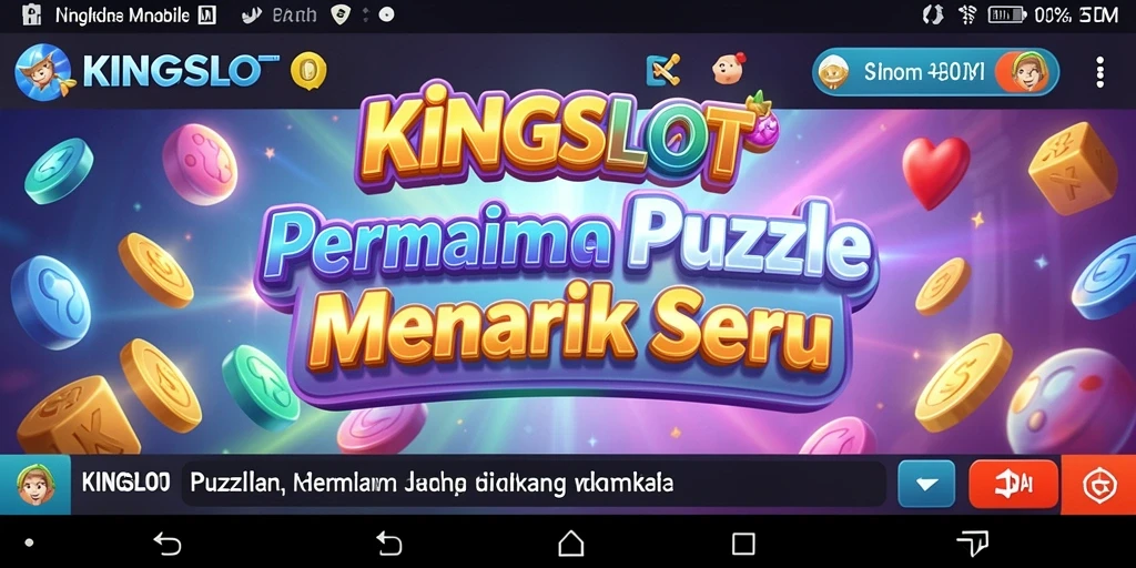 Screenshot KINGSLOT menampilkan gameplay puzzle yang menantang dan menarik.