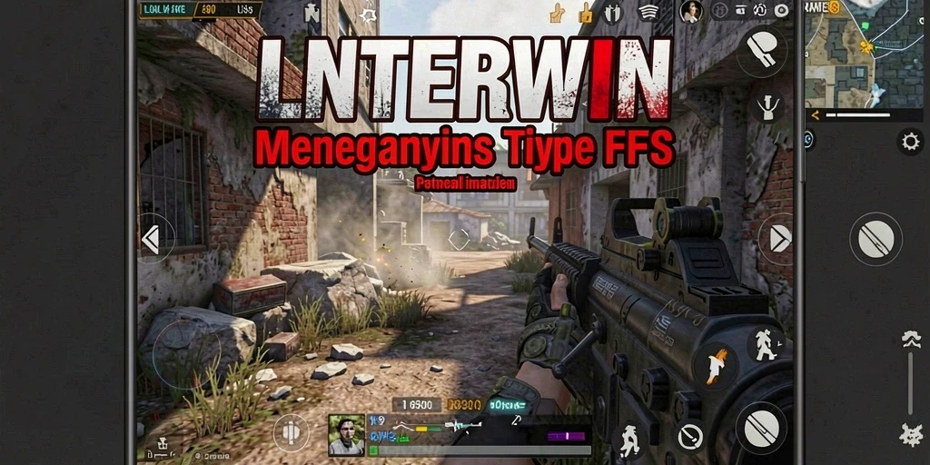 Screenshot LNTERWIN menampilkan aksi gameplay FPS yang mendebarkan.