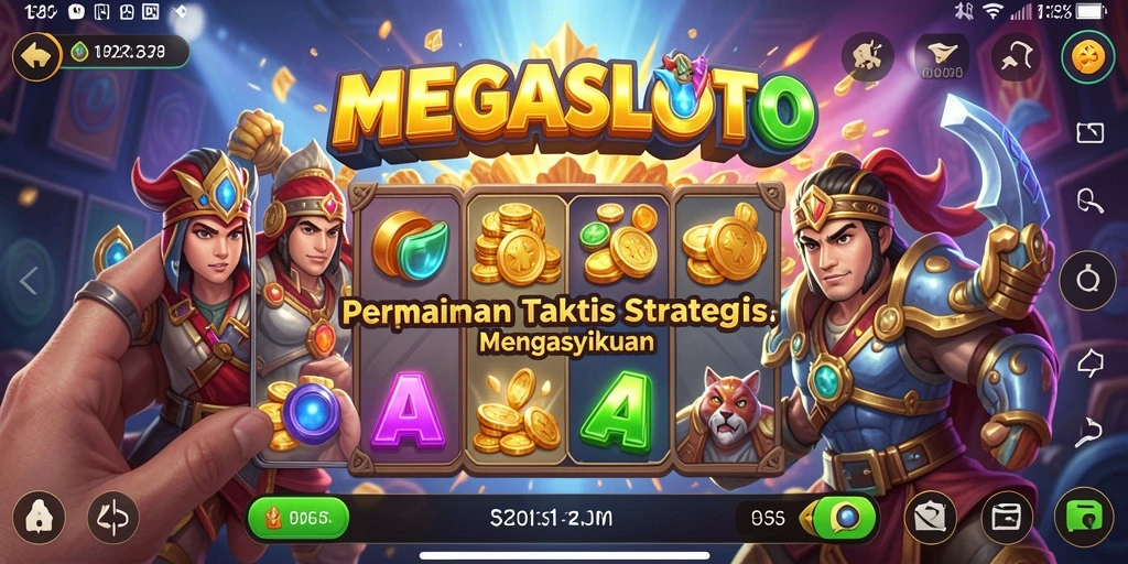 Screenshot MEGASLOTO menampilkan serunya bermain TPS yang penuh strategi.