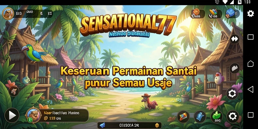 Tampilan menarik dari gameplay SENSATIONAL77 yang santai dan menyenangkan.