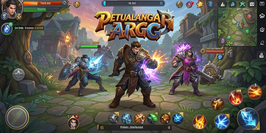 Tampilan menarik gameplay ARPG penuh aksi dan petualangan.